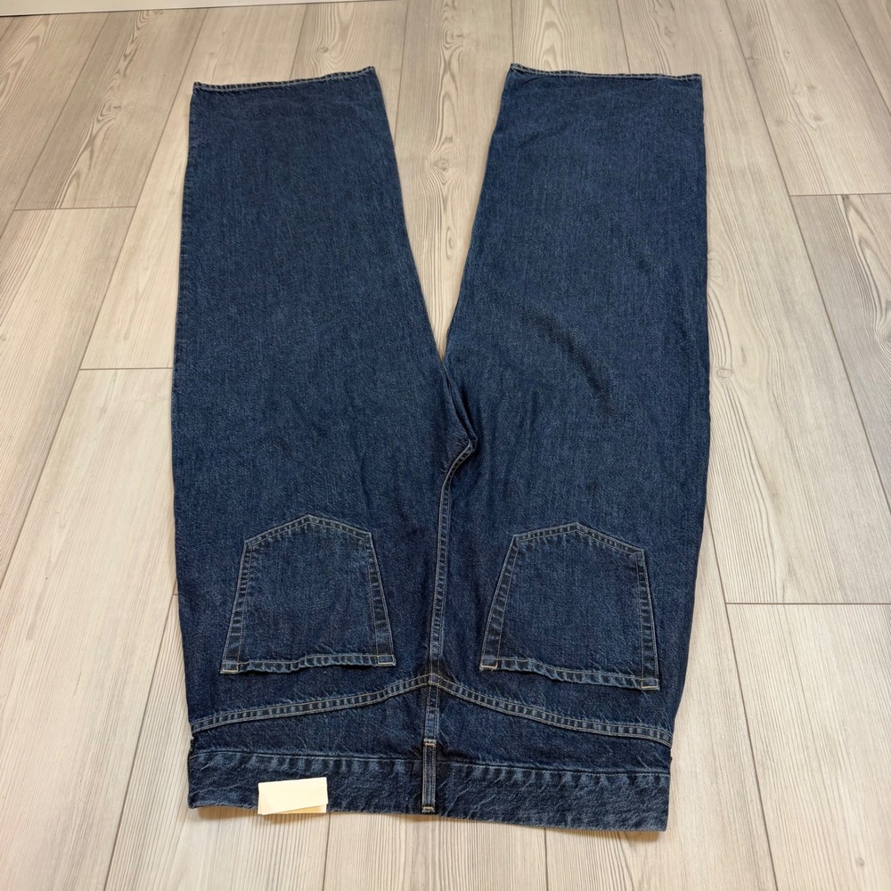 NWT Citizens of Humanity Petra Pleated Trouser Jeans 31 Eden Dark Wash Wide Leg - Picture 12 of 14
